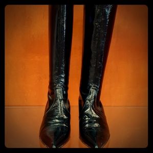 🇨🇮 Patent Leather Black Boots